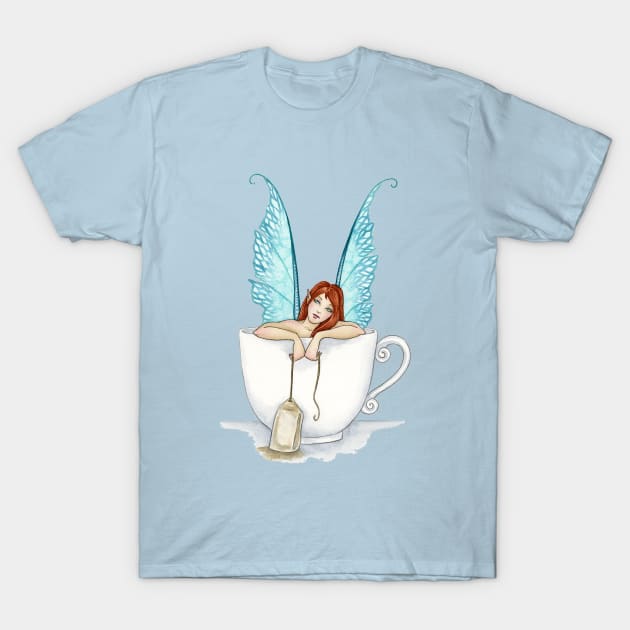 Tea Fairy T-Shirt by AmyBrownArt